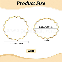 50Pcs Brass Linking Rings&nbsp;KK-BC0008-67