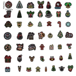 50Pcs Christmas PVC Self Adhesive Stickers&nbsp;XMAS-PW0001-197