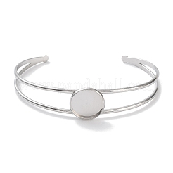 Non-Tarnish 304 Stainless Steel Bracelets Setting Making&nbsp;BJEW-B090-03A-P