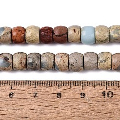 天然寿山石ビーズ連売り  バレル  8~8.5x5.5~6mm  穴：0.8~1mm  約61~66個/連  14.76~15.16インチ（37.5~38.5cm）&nbsp;G-Q616-02A-04