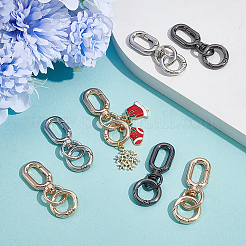 9Pcs 3 Colors Iron Swivel Clasps&nbsp;HJEW-NB00260