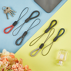ナイロン携帯ストラップ 6色 30個  プラスチッククラスプモバイルアクセサリー装飾付き  ミックスカラー  12.5cm  5個/カラー&nbsp;AJEW-GF0009-02