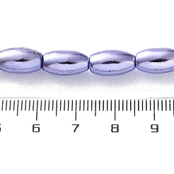 電気めっき合成非磁性ヘマタイト ビーズ 連売り  ライス  ミックスカラー  12~12.5x6~6.5mm  穴：1.2mm  約34個/連  16.34~16.42インチ（41.5~41.7cm）&nbsp;G-C248-J01-6x12mm