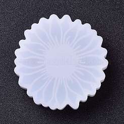 DIYシリコンモールド  レジン型  UVレジン用  エポキシ樹脂ジュエリー作り  花  ホワイト  10.5x10.1x2.6cm  内径：10x9.6のCM&nbsp;DIY-H154-07B