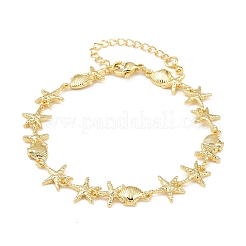 Brass Link Chain Bracelets for Women&nbsp;BJEW-A090-06B-G