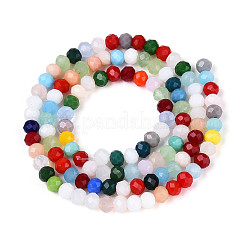 Opaque Solid Color Glass Beads Strands&nbsp;EGLA-A034-P4mm-DM