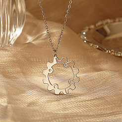 Non-Tarnish 304 Stainless Steel Pendant Necklaces&nbsp;KE9044-1