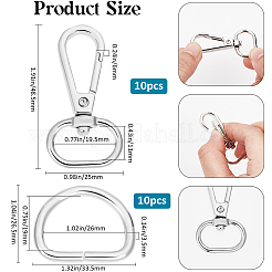 Alloy Swivel Lobster Claw Clasps&nbsp;FIND-BBC0003-78A-P