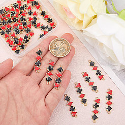 40Pcs Playing Theme Zine Alloy Enamel Connector Charms&nbsp;ENAM-CA0001-82