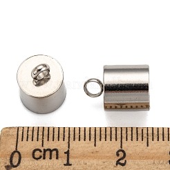 Tarnish Resistant Smooth Surface 201 Stainless Steel Cord Ends&nbsp;STAS-R063-95