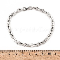 304 Stainless Steel Coffee Bean Chain Bracelets for Women Men&nbsp;BJEW-F488-01P-01