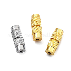 40セット2色コラム真鍮ネジ留め具  ミックスカラー  11~12x4mm  穴：1mm  20セット/カラー&nbsp;KK-FS0001-62