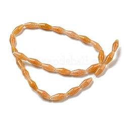 天然石レッドアベンチュリンビーズ連売り  双円錐形  14~15x6mm  穴：1mm  約25~26個/連  14.57~15.16''（37~38.5センチメートル）&nbsp;G-A223-A01-01