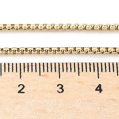 イオンプレーティング（IP）304ステンレススチールベネチアンチェーンネックレスの製作  ゴールドカラー  23.43インチ〜23.82インチ（59.5~60.5cm）x2mm&nbsp;STAS-A028-N032G