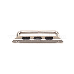 Iwatch用316ステンレススチールストラップコネクタ  ステンレス鋼色  8x32x3mm&nbsp;STAS-WH0029-04P