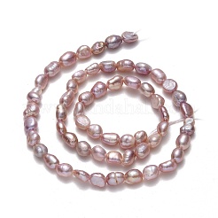 Natural Cultured Freshwater Pearl Beads Strands&nbsp;PEAR-A005-10C-01-X