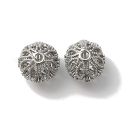 Rack Plating Brass Micro Pave Cubic Zirconia Beads&nbsp;KK-C020-03P