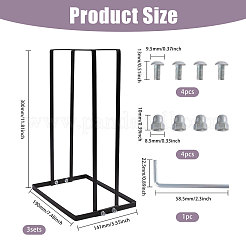 3Pcs Iron Clothes Hanger Storage Rack&nbsp;AJEW-WH0596-219A