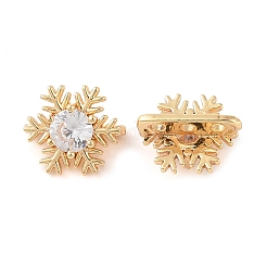Brass Pave Cubic Zirconia Spacer Bars&nbsp;KK-B090-03B-01G