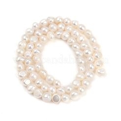 天然養殖淡水パールビーズ連売り  研磨両側  グレード4 A  貝殻色  4~5mm  穴：0.7mm  約70~71個/連  33~33.3cm&nbsp;PEAR-P064-19D-07A