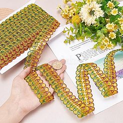 Ethnic Style Embroidery Polyester Lace Trims&nbsp;OCOR-WH0070-20A