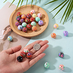 30Pcs Opaque Acrylic Beads&nbsp;OACR-TA0004-29