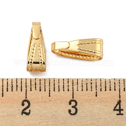 304ステンレススチールスナップオンベイル  ゴールドカラー  11x4x4mm  穴：10x3mm&nbsp;STAS-P212-05G