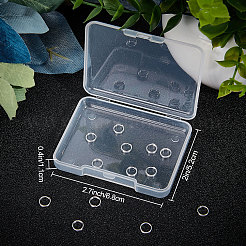20Pcs 925 Sterling Silver Split Jump Rings&nbsp;STER-BBC0001-33A