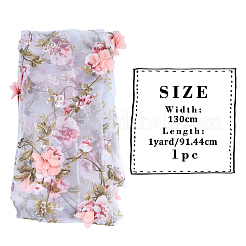シフォンレーストリム  3 Dの花  ピンク  51-1/8インチ（1300x1.5mm）&nbsp;ORIB-WH0005-07
