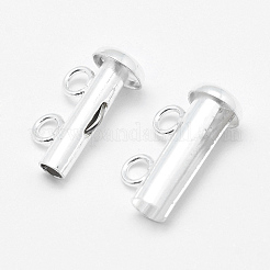 Sterling Silver Slide Lock Clasps&nbsp;STER-K035-01