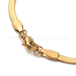 Ion Plating(IP) 304 Stainless Steel Herringbone Chain Necklace for Men Women&nbsp;X-NJEW-E076-04B-G