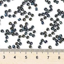 トーホー 8/0ラウンドビーズ  日本製シードビーズ  （84f）フロストメタリックアイリスグリーン/ブラウン  3mm  穴：1mm  約1110個/50g&nbsp;SEED-XTR08-0084F