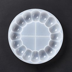 DIYフラワーカップマットシリコーン型  レジン型  UVレジン＆エポキシレジンのクラフト作り用  ホワイト  136x21.5mm&nbsp;DIY-E055-34