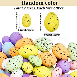 120Pcs 2 Styles Foam Simulated Pigeon Eggs&nbsp;DIY-SP0007-60