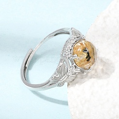 Brass Micro Pave Cubic Zirconia Finger Rings&nbsp;CU-CBA260E-18P