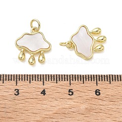 Brass Shell Charms&nbsp;KK-T085-04G