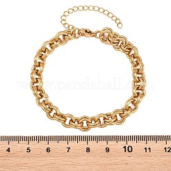 304 Stainless Steel Double Link Chain Bracelets for Women&nbsp;SA-H001-23G