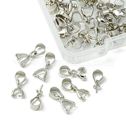 40 個 4 スタイル真鍮アイスピックピンチベイル  カップパールペグベイル  プラチナ  6~11mm  穴：3~4x3~5mm  10個/スタイル&nbsp;KK-FS0001-24