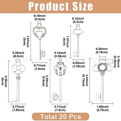 20Pcs 5 Styles Tibetan Style Alloy Big Pendants&nbsp;FIND-YW0012-54