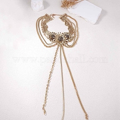 Sunflower Zinc Alloy Multi-Layered Tassel Choker Necklaces for Women&nbsp;FS-WG1E14A-01