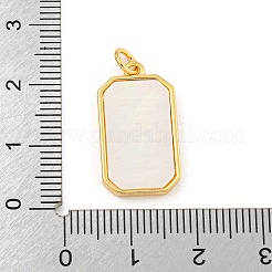 Rack Plating Brass Pave Clear Cubic Zirconia Pendants&nbsp;KK-Z048-02G
