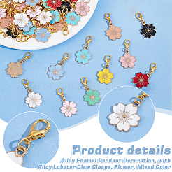 Alloy Enamel Pendant Decoration&nbsp;HJEW-UN00025