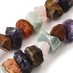 Natural Amethyst & Tiger Eye & Green Aventurine & Rose Quartz & Carnelian Beads Strands&nbsp;G-I283-F17