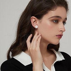 925 Sterling Silver Stud Earring Findings&nbsp;STER-BBC0009-07A