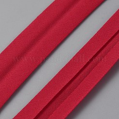 20mの綿ポリエステルリボン  衣類用アクセサリー  クリムゾン  7/8インチ（22mm）  約21.87ヤード（20m）/ロール&nbsp;OCOR-WH0090-036B