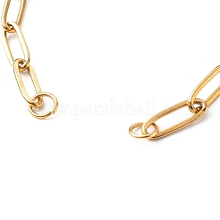304 Stainless Steel Paperclip Chains Bracelet Making&nbsp;X-AJEW-JB01038-01