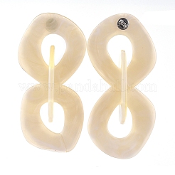 アクリルダングルスタンドピアス  304ステンレススチール製の金具とピアスキャッチ付き  小麦  97mm  ピン：0.6mm&nbsp;EJEW-JE03840-03