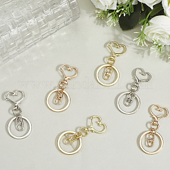 18Pcs Alloy Swivel Keychain Clasps&nbsp;KEYC-SP0001-48B-G