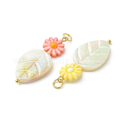 Natural Freshwater Shell Carved Pendants&nbsp;PALLOY-JF05382