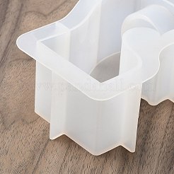 S字型DIYシリコンキャンドル型  レジン型  ホワイト  113.5x92x51.5mm  穴：36mm  内径：90.5x54.5mm&nbsp;SIL-F019-02A
